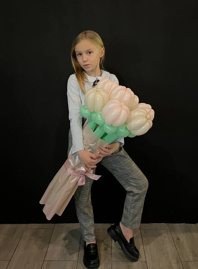 Цветок из шаров тюльпан